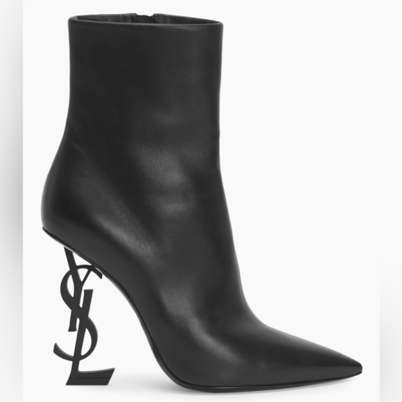 Yves Saint Laurent Shoes - Yves SAINT LAURENT Opyum 110 YSL Heeled Boots Black size 37
